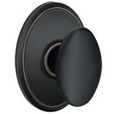 Schlage F10VSIE716WKF Passage Knob, Knob Handle, Metal, Aged Bronze, 2-3/8, 2-3/4 in Backset, 1.63 x 2.25 in Strike